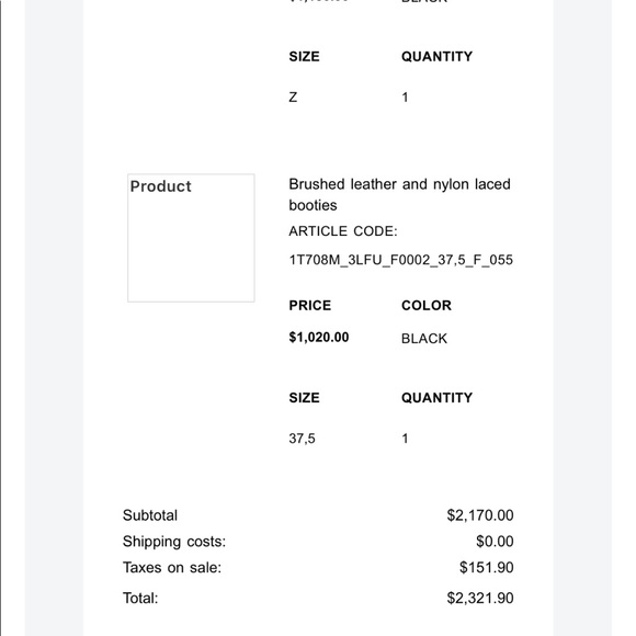 NEW IN BOX PRADA Brushed leather and nylon laced booties Sz 37.5 - Picture 12 of 12